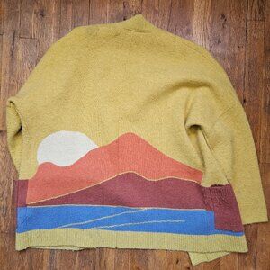 Passenger brand Amber Sunset Sunrise Mountain Vista Recycled Knitted Cardigan S